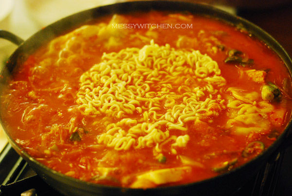 Kimchi Jeongol With Added Noodle @ Myung-Ga Korean Restaurant, Klang
